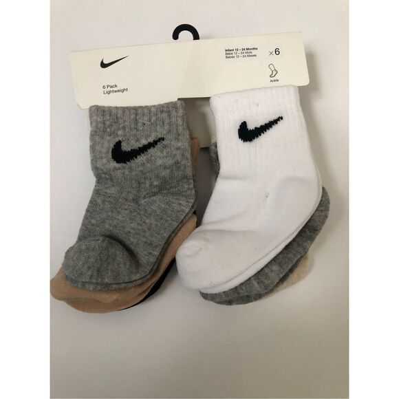 Nike Baby Socks 6-pack size 12-24 Months - Picture 5 of 5